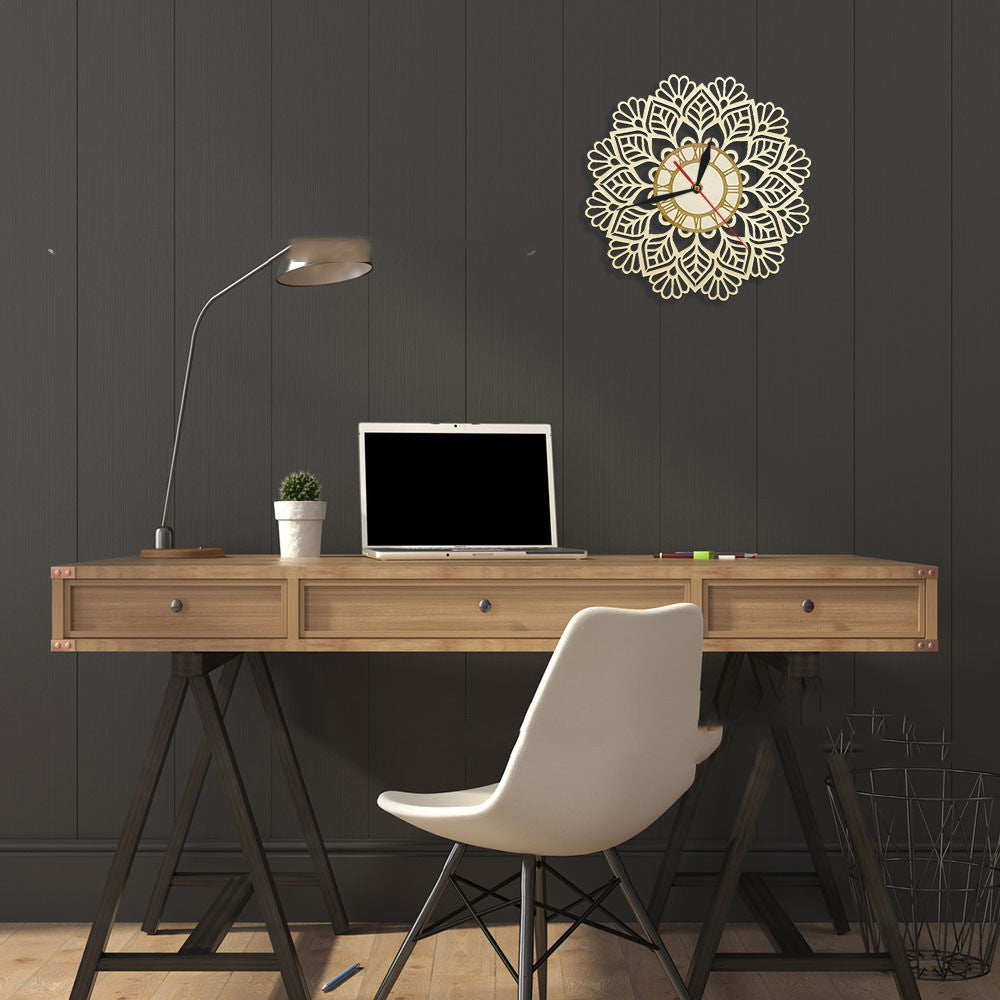 Rustic Wooden Wall Clock – Where Style Meets Function