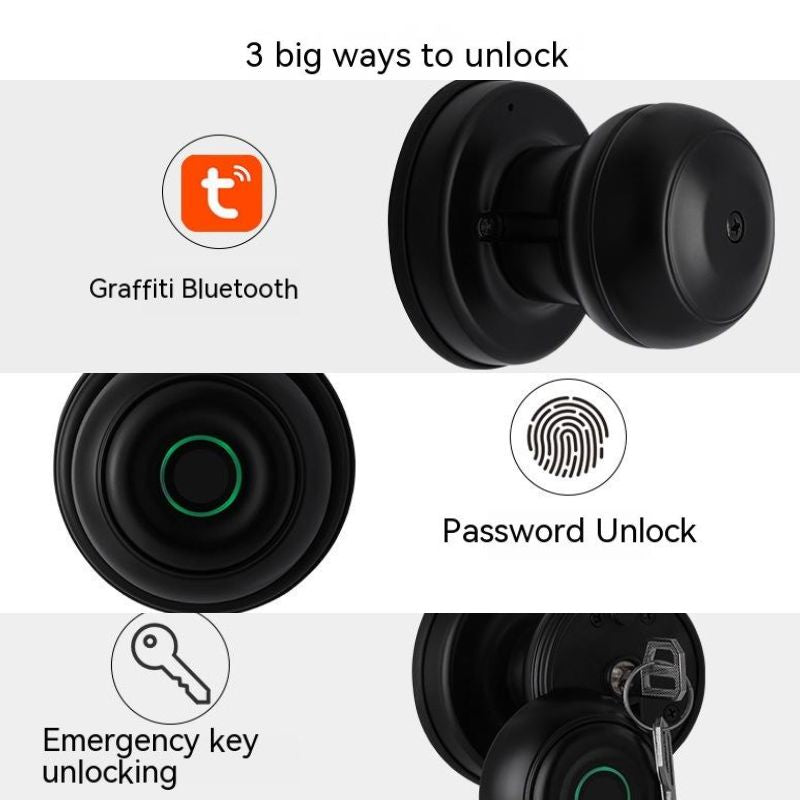 Smart Fingerprint Door Knob - Keyless Biometric Lock