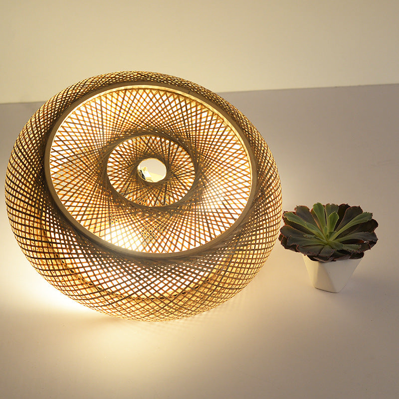 Round Japanese Ceiling Lamp – Soft Ambient Zen Light