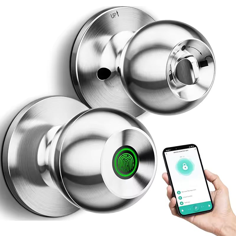 Smart Fingerprint Door Knob - Keyless Biometric Lock