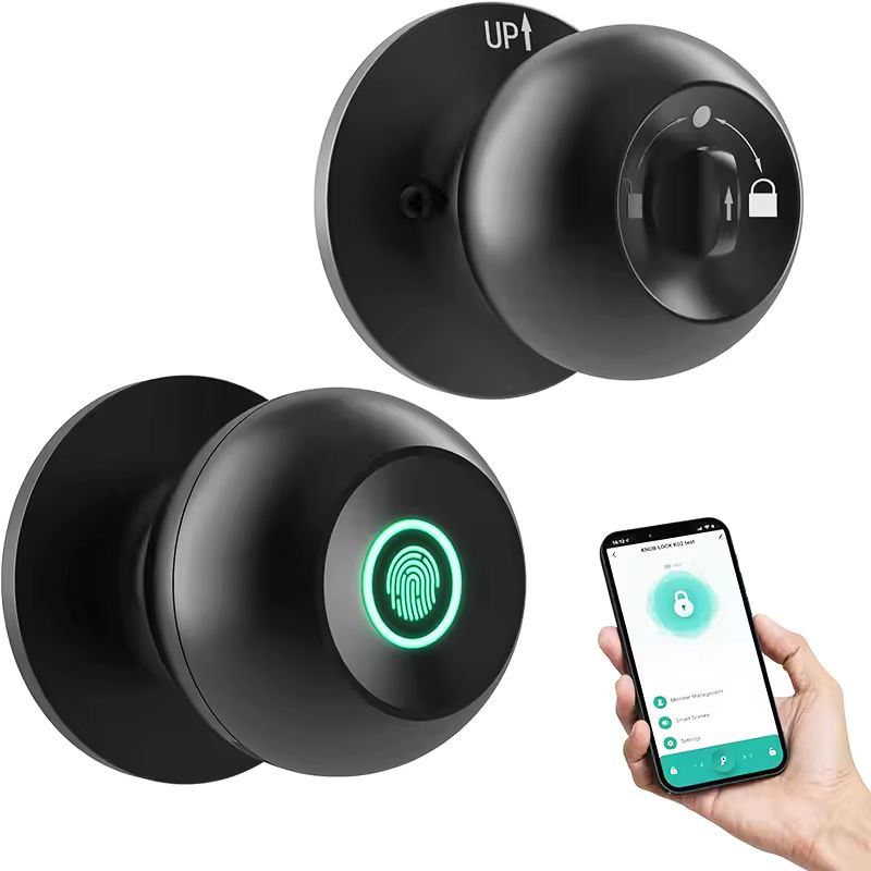 Smart Fingerprint Door Knob - Keyless Biometric Lock
