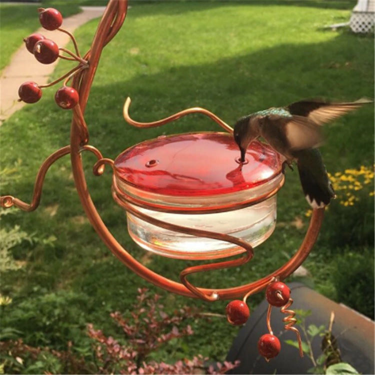 handcrafted bird feeder