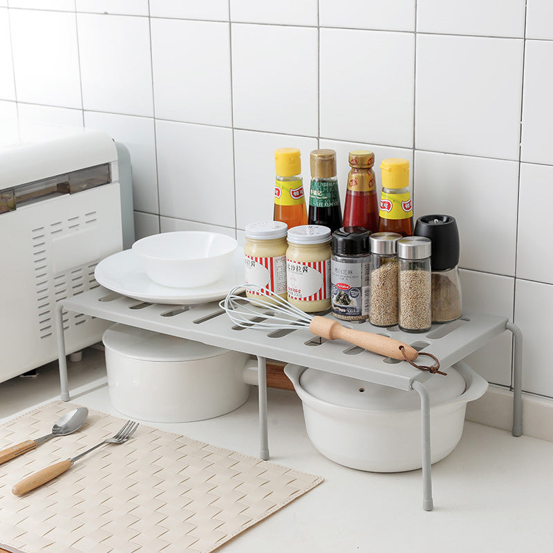 Telescopic Kitchen Rack – Expandable Storage Solution