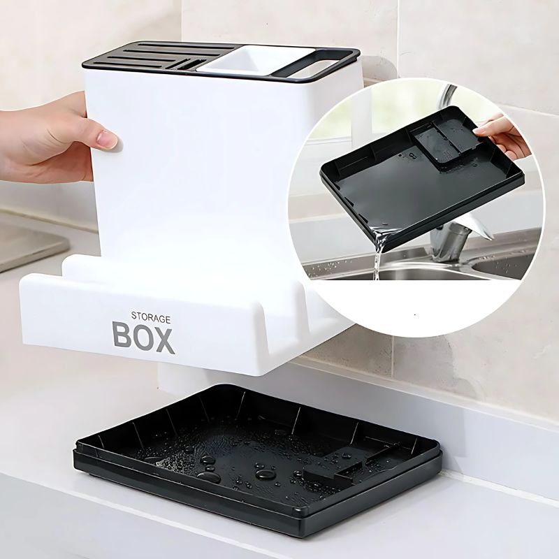 Stylish Tableware Storage Holder – Organize Plates & Utensils Easily