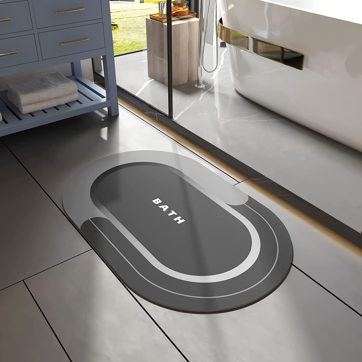 Machine washable floor mat