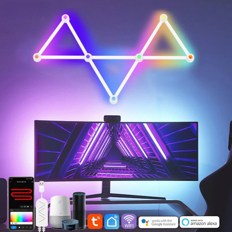 geometric LED lights