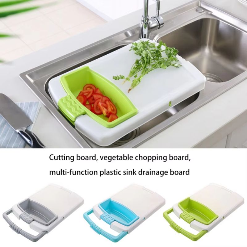 Kitchen Drain Cutting Board – Chop & Rinse in One Easy Step