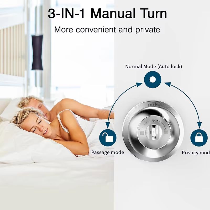 Smart Fingerprint Door Knob - Keyless Biometric Lock