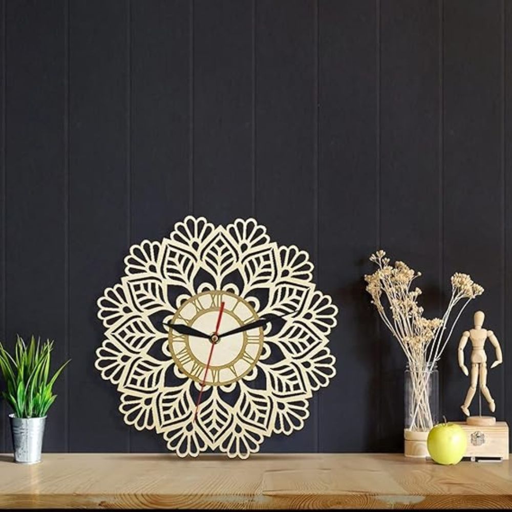 Rustic Wooden Wall Clock – Where Style Meets Function