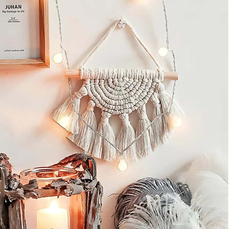 Hand Woven Boho Tapestry – Hanging Wall Decor