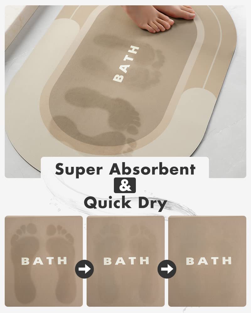 Fast drying mat for wet feet