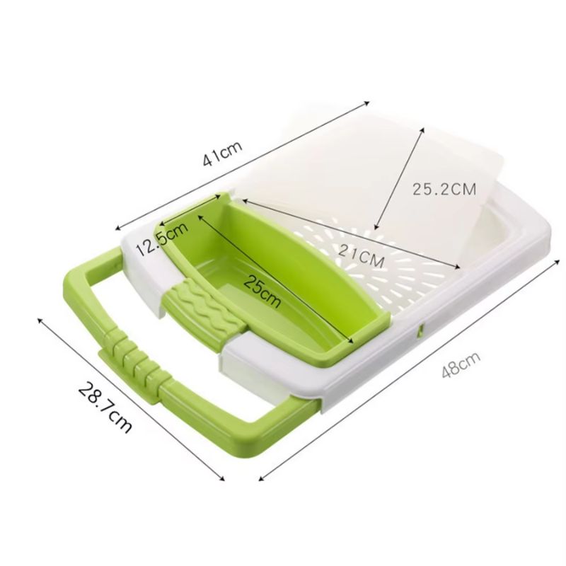 Kitchen Drain Cutting Board – Chop & Rinse in One Easy Step