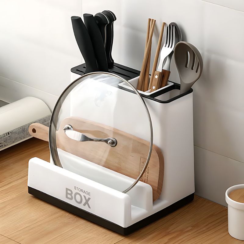 Stylish Tableware Storage Holder – Organize Plates & Utensils Easily