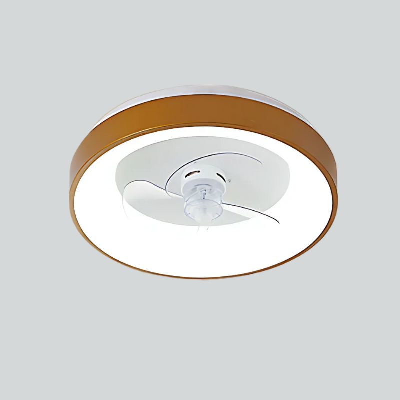 LED Ceiling Light with Quiet Fan – Post-Modern Design Accent