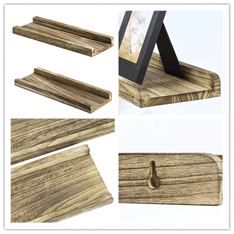 Wooden Wall Mounted Shelves – Farmhouse Floating Shelf Set