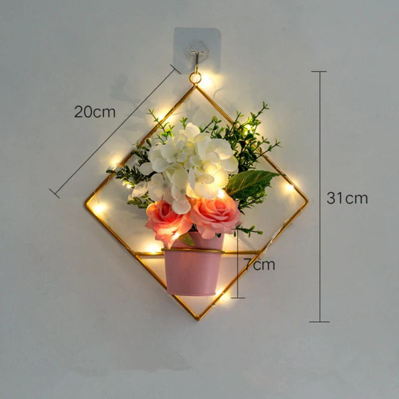 LED Floral Wall Hanging – Bloom & Glow