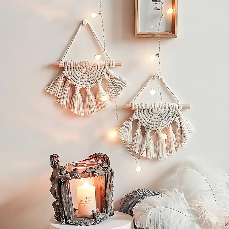 Hand Woven Boho Tapestry – Hanging Wall Decor