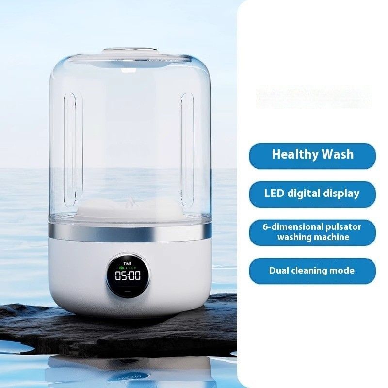 Battery operated washing machine