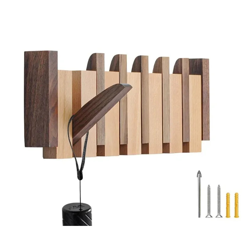 Piano key coat rack