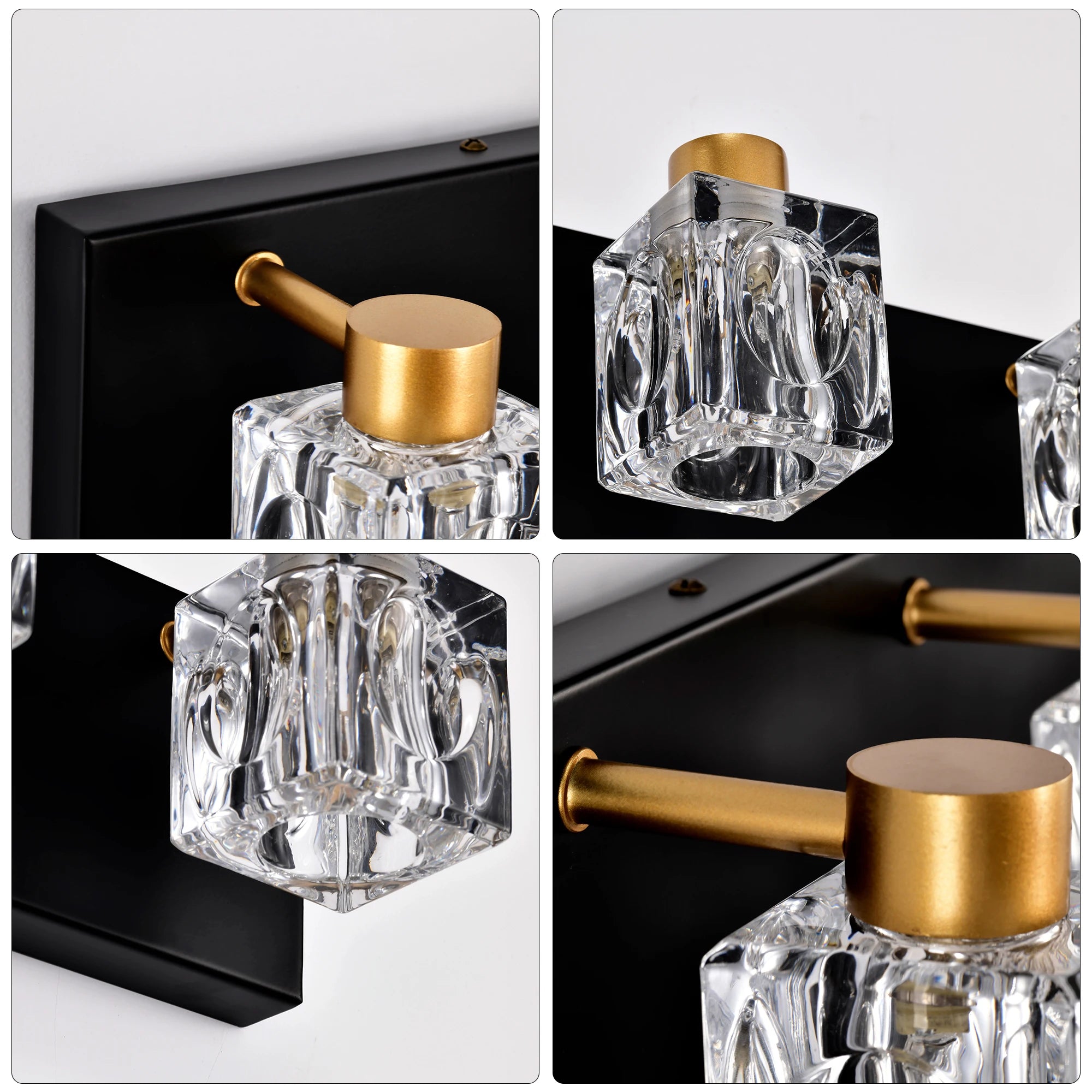 black and gold wall light