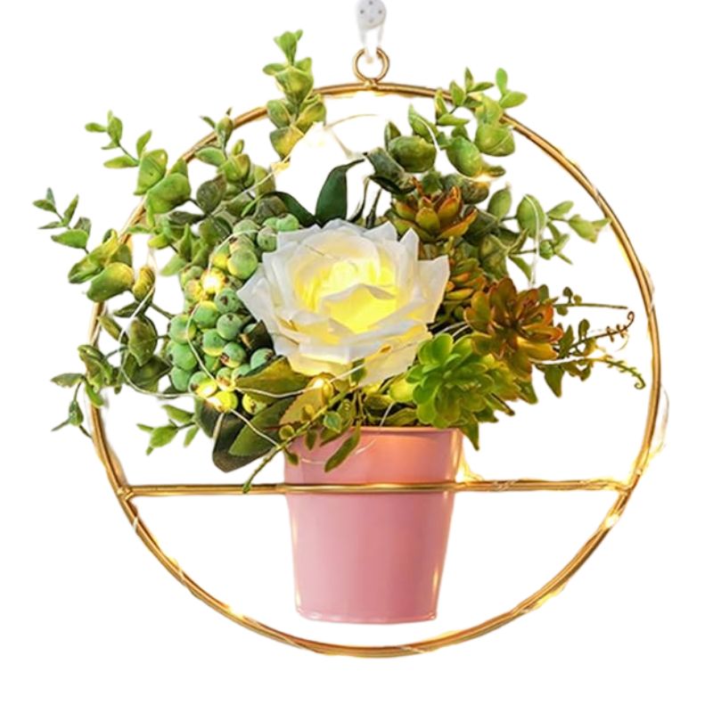 LED Floral Wall Hanging – Bloom & Glow