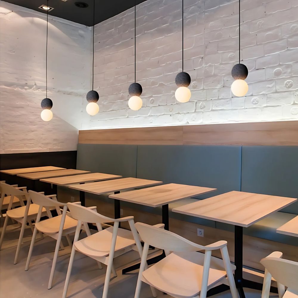 Warm white LED chandelier