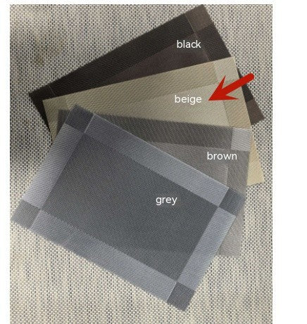 Dining Mat PVC Diagonal Five-color Optional