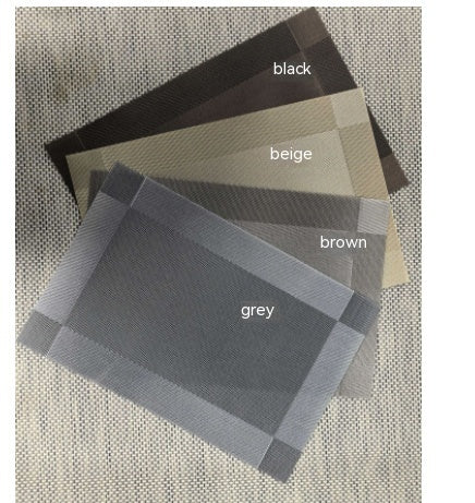 Dining Mat PVC Diagonal Five-color Optional