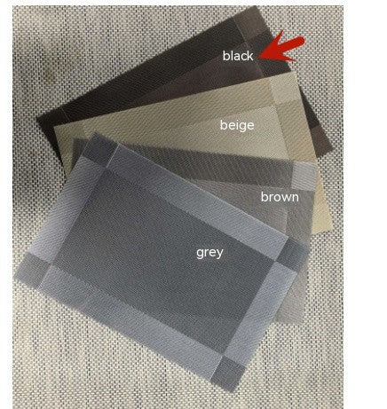 Dining Mat PVC Diagonal Five-color Optional