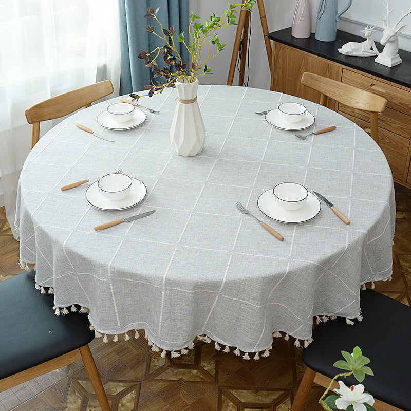 Home Dining Room Large Round Table Cloth