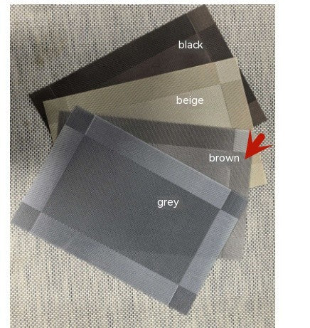 Dining Mat PVC Diagonal Five-color Optional