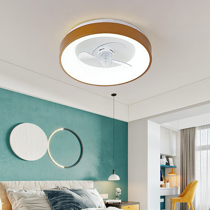 Ceiling Mounted Fan Lamp Post-modern Dining Room