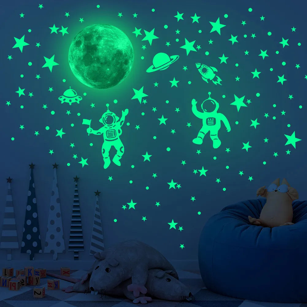 Glow Astronaut Wall Stickers