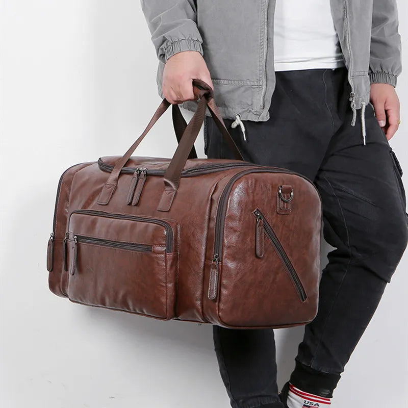 Large Capacity Business Men Travel Handbags Retro