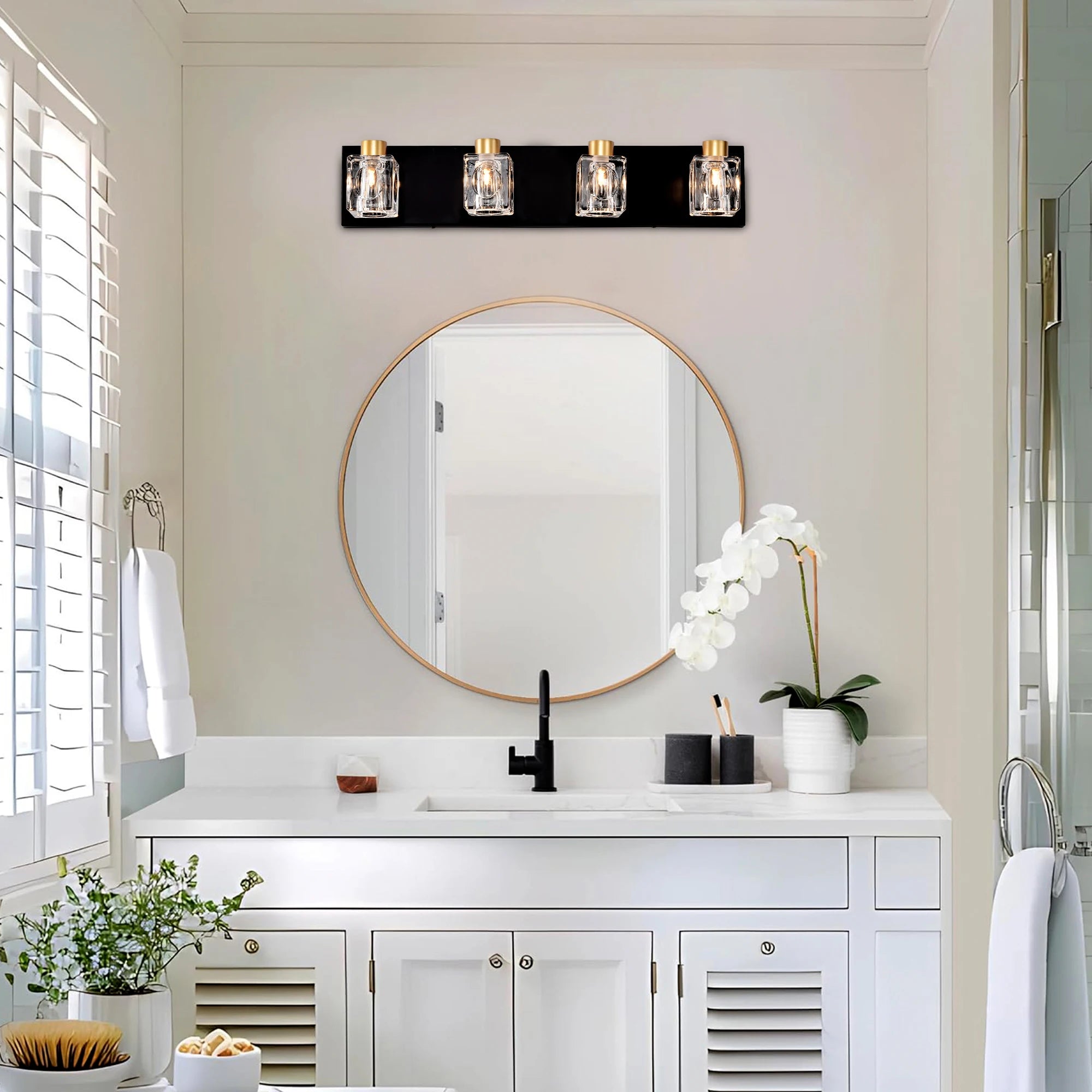gold vanity light
