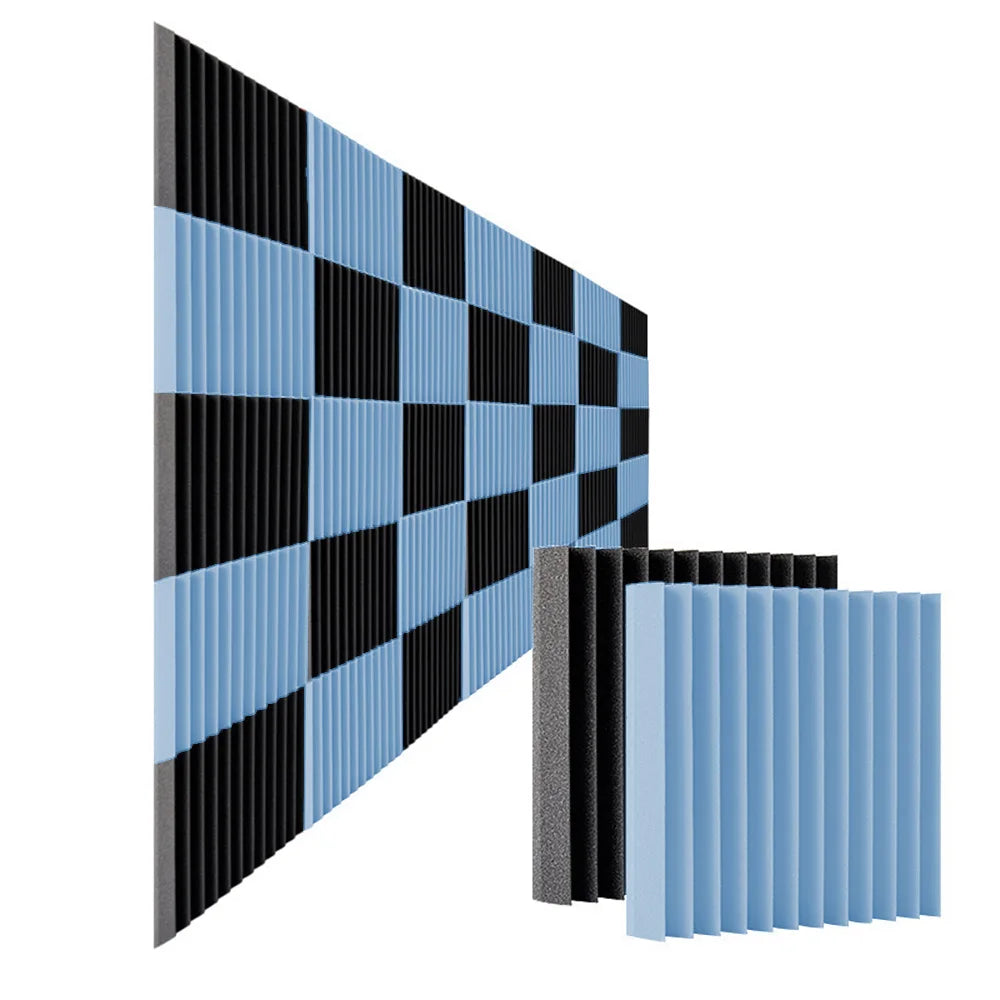 Soundproof Absorbing Foam Panels – Noise Reduction & Echo Control (12 or 24 pcs)