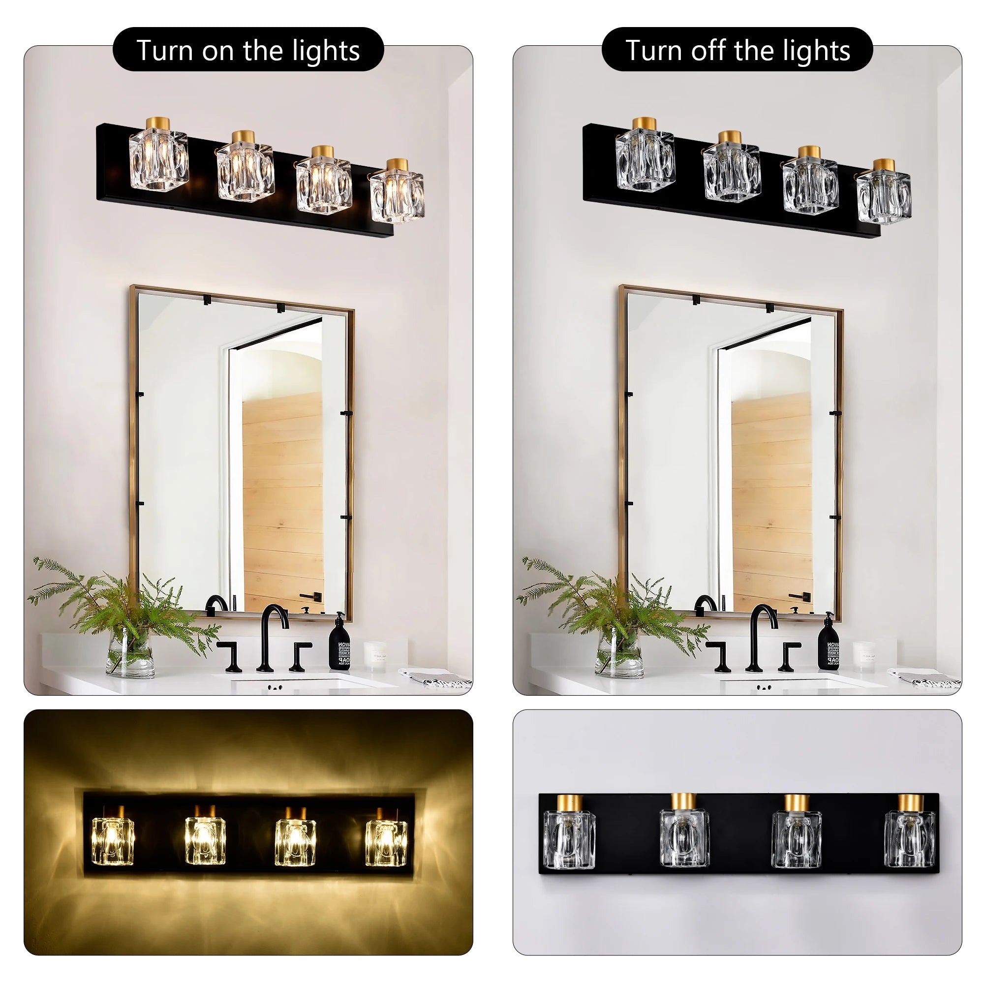 gold vanity light