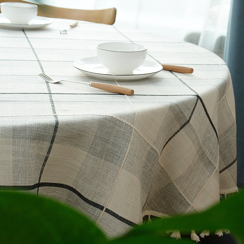 Home Dining Room Large Round Table Cloth