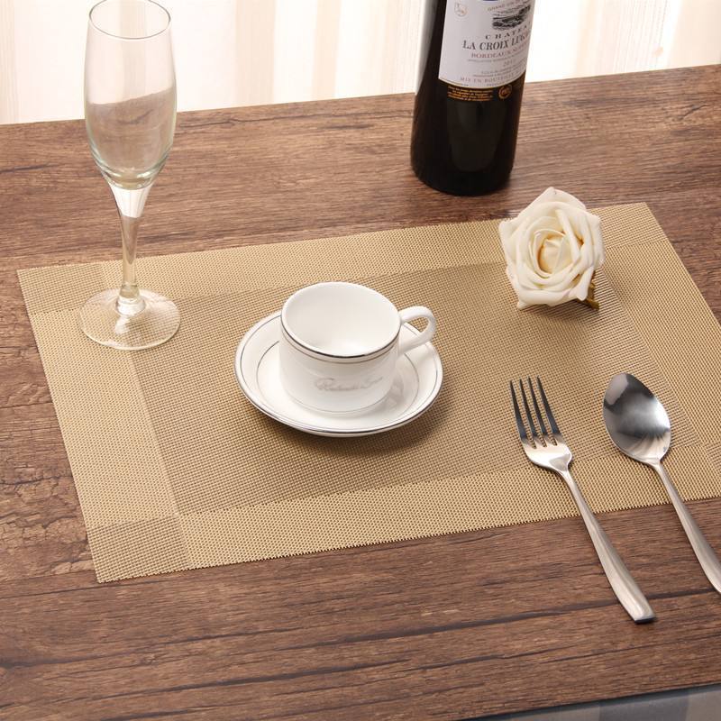 Dining Mat PVC Diagonal Five-color Optional