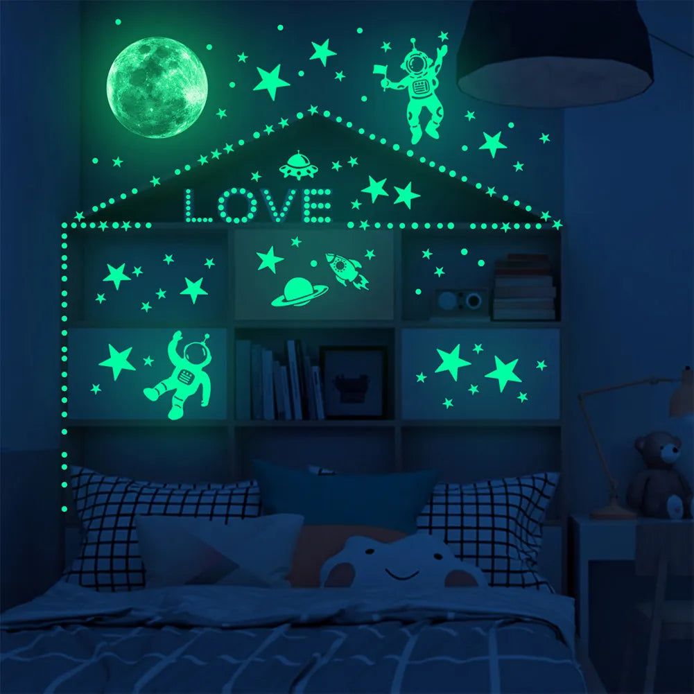 Glow Astronaut Wall Stickers