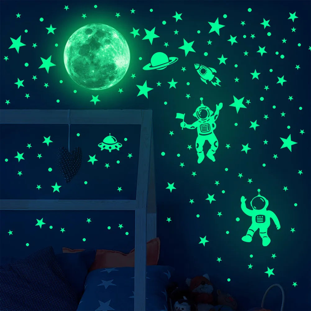 Glow Astronaut Wall Stickers