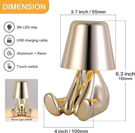 Golden Man Cordless Night Light